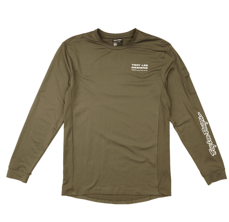 Polera Troy Lee Desing Ruckus Manga Larga Ride Tee Factory Carper infantil - procircuit