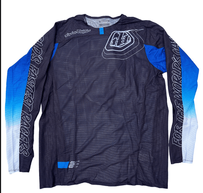 Polera Troy Lee Desing SE Pro Air manga larga Richter black / blue - procircuit