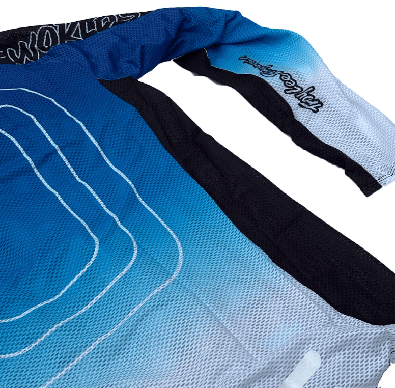 Polera Troy Lee Desing SE Pro Air manga larga Richter black / blue - procircuit