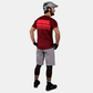Polera Troy Lee Desing Skyline Air Stacks Syrah - procircuit