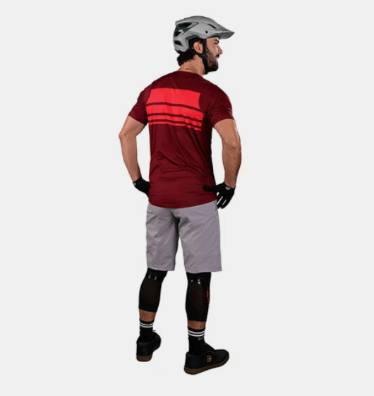 Polera Troy Lee Desing Skyline Air Stacks Syrah - procircuit