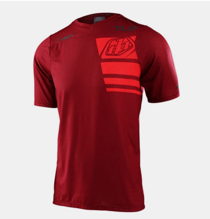 Polera Troy Lee Desing Skyline Air Stacks Syrah - procircuit