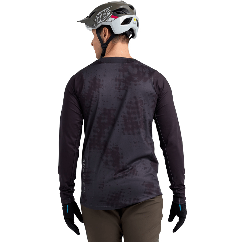Polera Troy Lee Desing Skyline Chill Scattered Carbon - procircuit