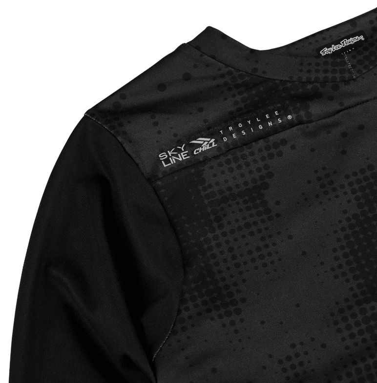 Polera Troy Lee Desing Skyline Chill Scattered Carbon - procircuit