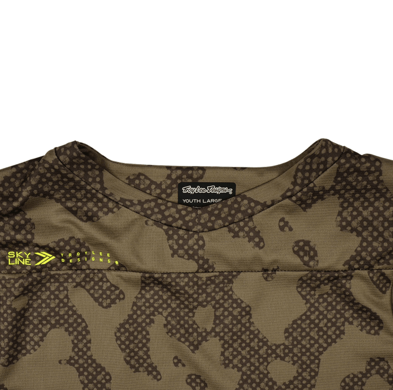 Polera Troy Lee Desing Skyline manga corta Scrubland Olive - procircuit