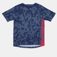 Polera Troy Lee Desing Skyline manga corta Scrubland Steel Blue infantil - procircuit