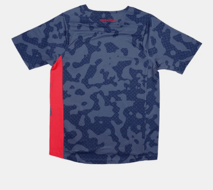Polera Troy Lee Desing Skyline manga corta Scrubland Steel Blue infantil - procircuit