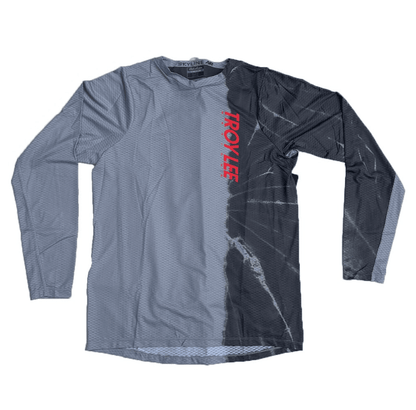 Polera Troy Lee Desing Skyline manga larga Half Dye Cement - procircuit
