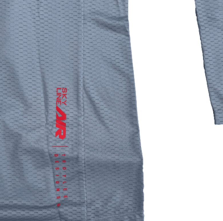 Polera Troy Lee Desing Skyline manga larga Half Dye Cement - procircuit