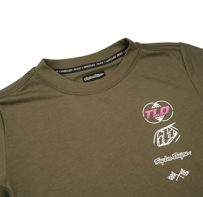 Polera Troy Lee Desing Skyline Ride manga corta Worldwide Caper juvenil - procircuit