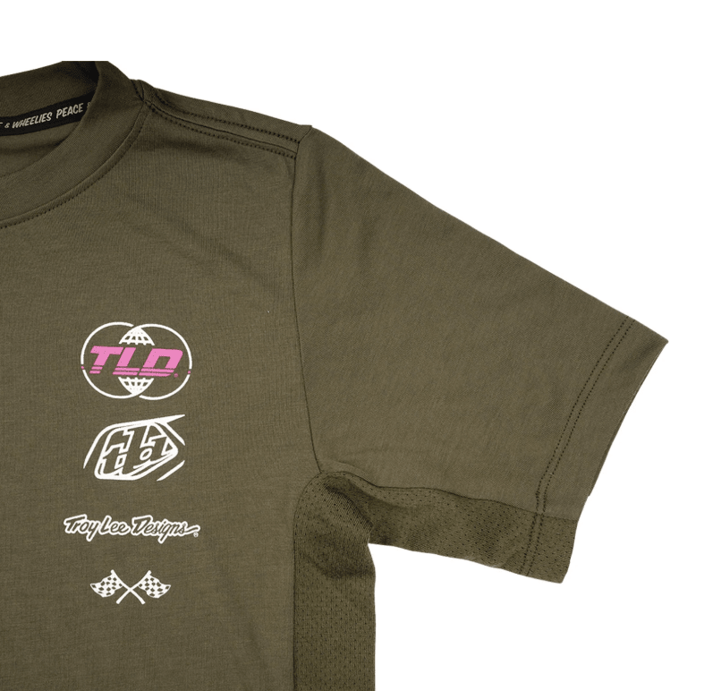 Polera Troy Lee Desing Skyline Ride manga corta Worldwide Caper juvenil - procircuit