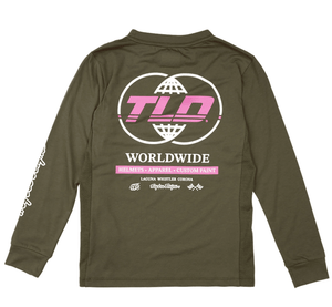 Polera Troy Lee Desing Skyline Ride manga larga Signature Black juvenil - procircuit