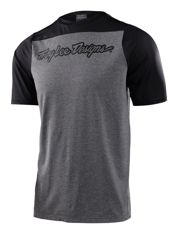Polera Troy Lee Desing Slyline manga corta County Heather Gray - procircuit