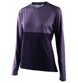 POLERA TROY LEE WOMENS LILIUM LS BLOCK ORCHID / PURPLE - procircuit