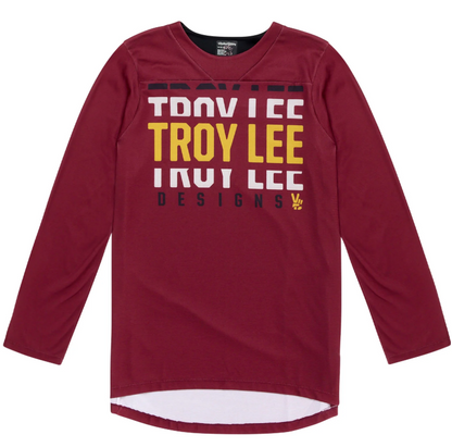 Polera Troy Lee Desing Ruckus 3/4 Spun Oxblood