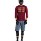 Polera Troy Lee Desing Ruckus 3/4 Spun Oxblood