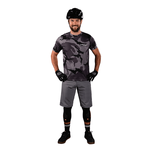 Short Troy Lee Desing Flowline Shell Solid Charcoal - procircuit