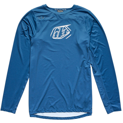 Polera Troy Lee Desing Skyline manga corta Iconic Indigo