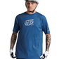 Polera Troy Lee Desing Skyline manga corta Iconic Indigo