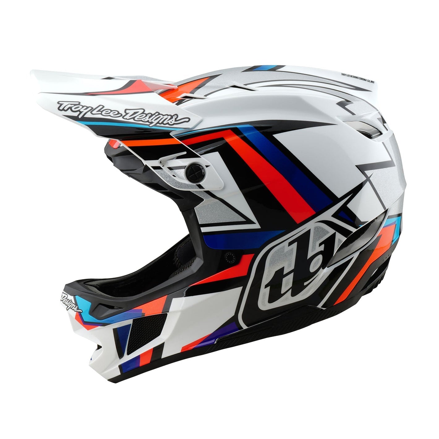 Troy Lee Designs Casco De Bicicleta D4 Composite Frames Blanco/Gris - procircuitcl