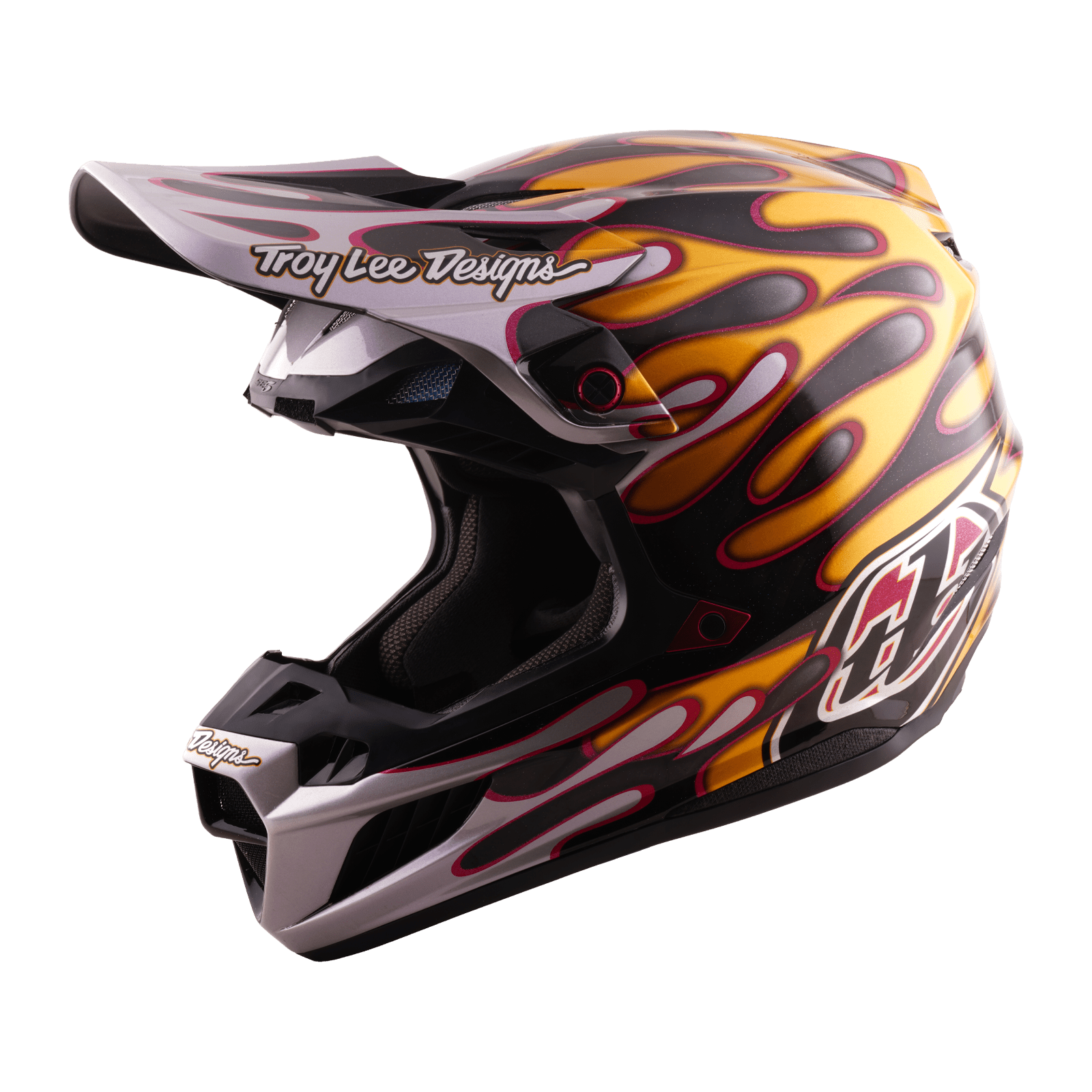 TROY LEE DESIGNS CASCO SE5 CARBON OVERSPRAY BLACK / GOLD - procircuitcl