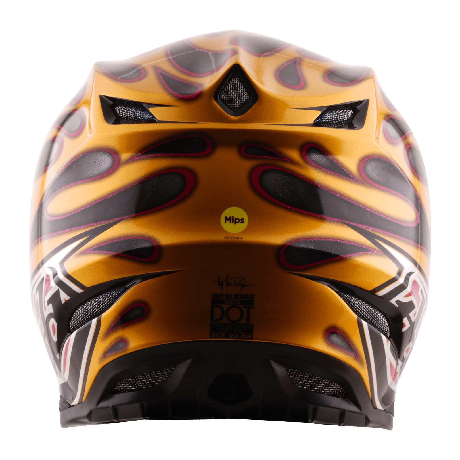 TROY LEE DESIGNS CASCO SE5 CARBON OVERSPRAY BLACK / GOLD