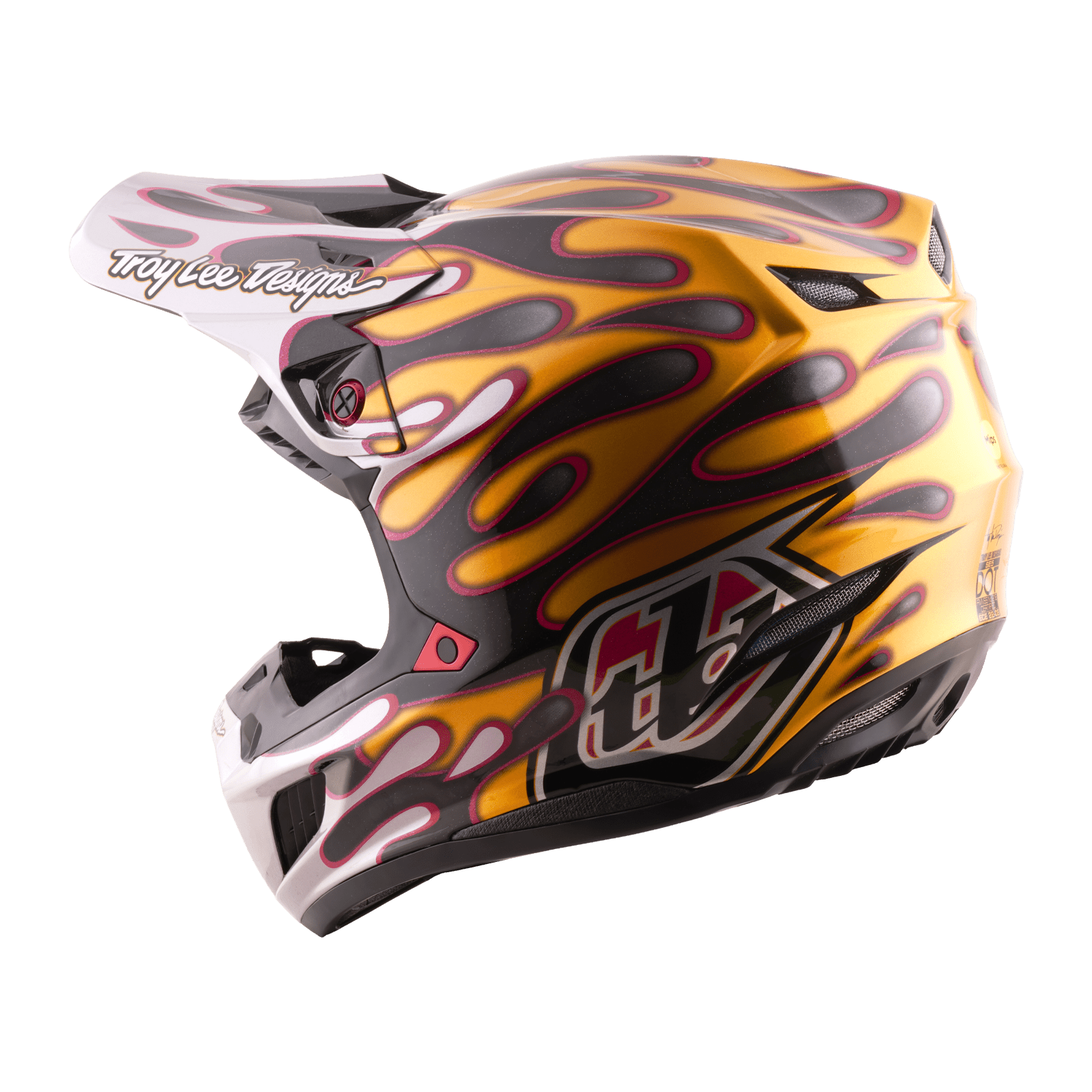 TROY LEE DESIGNS CASCO SE5 CARBON OVERSPRAY BLACK / GOLD