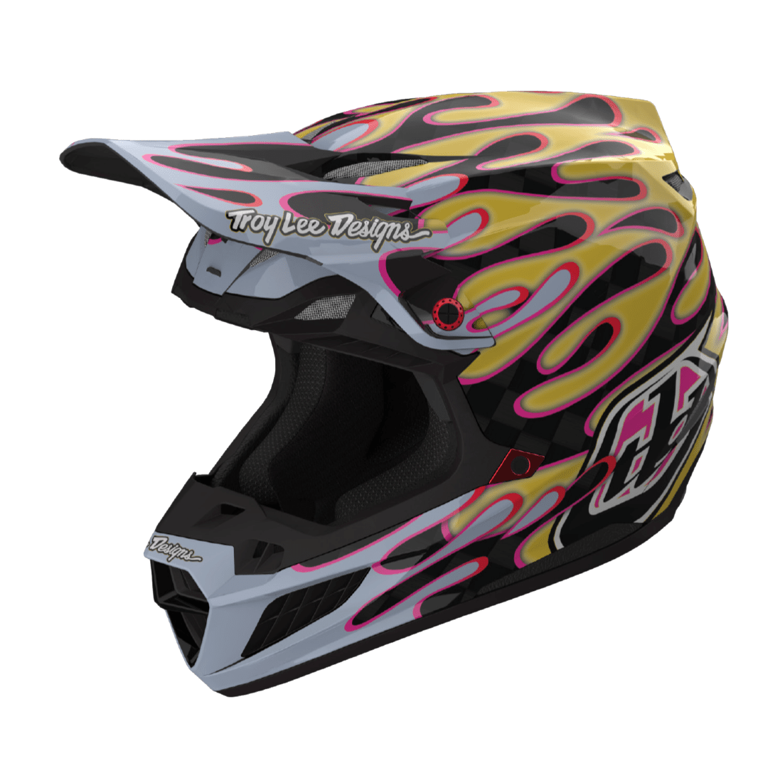 TROY LEE DESIGNS CASCO SE5 CARBON OVERSPRAY BLACK / GOLD - procircuitcl