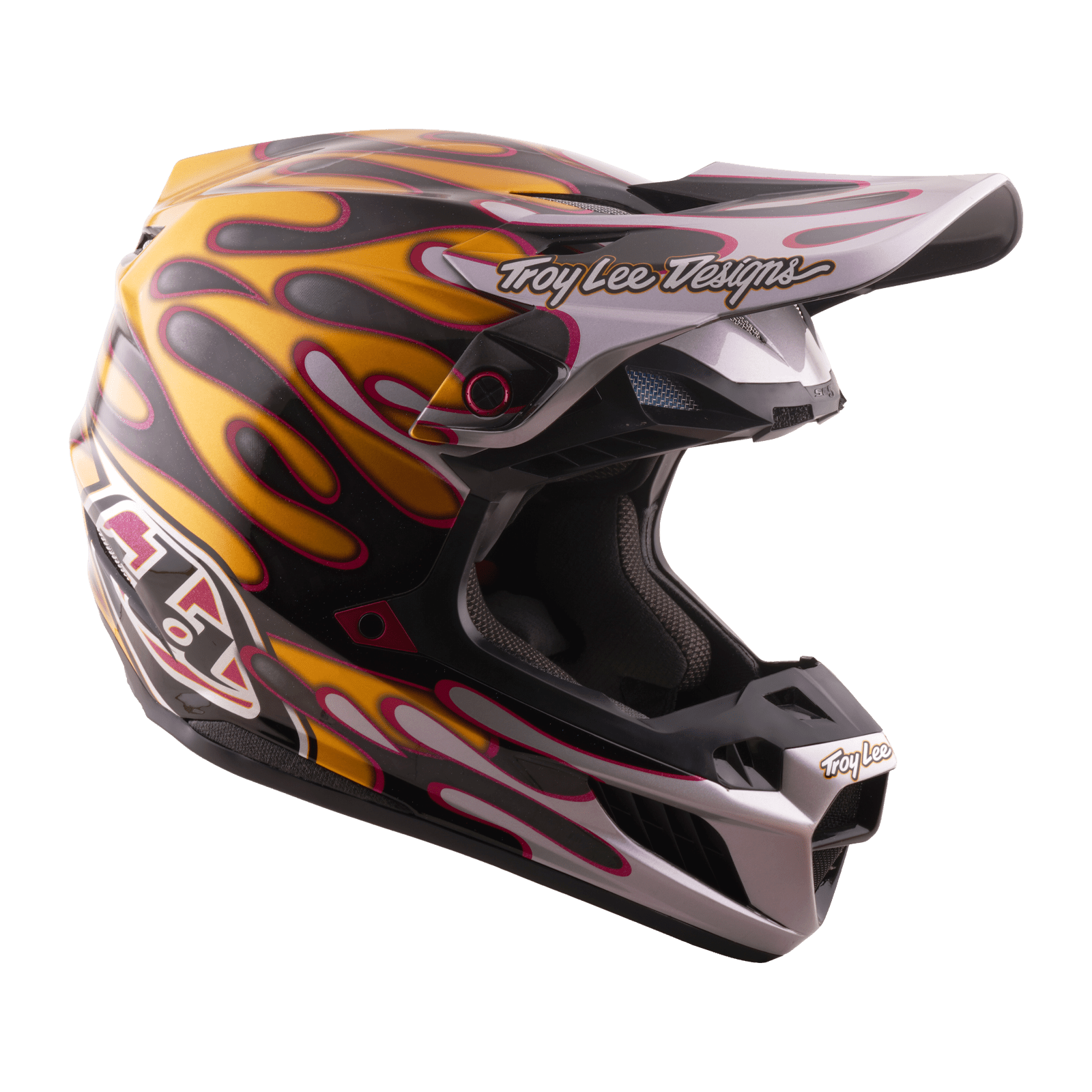 TROY LEE DESIGNS CASCO SE5 CARBON OVERSPRAY BLACK / GOLD - procircuitcl