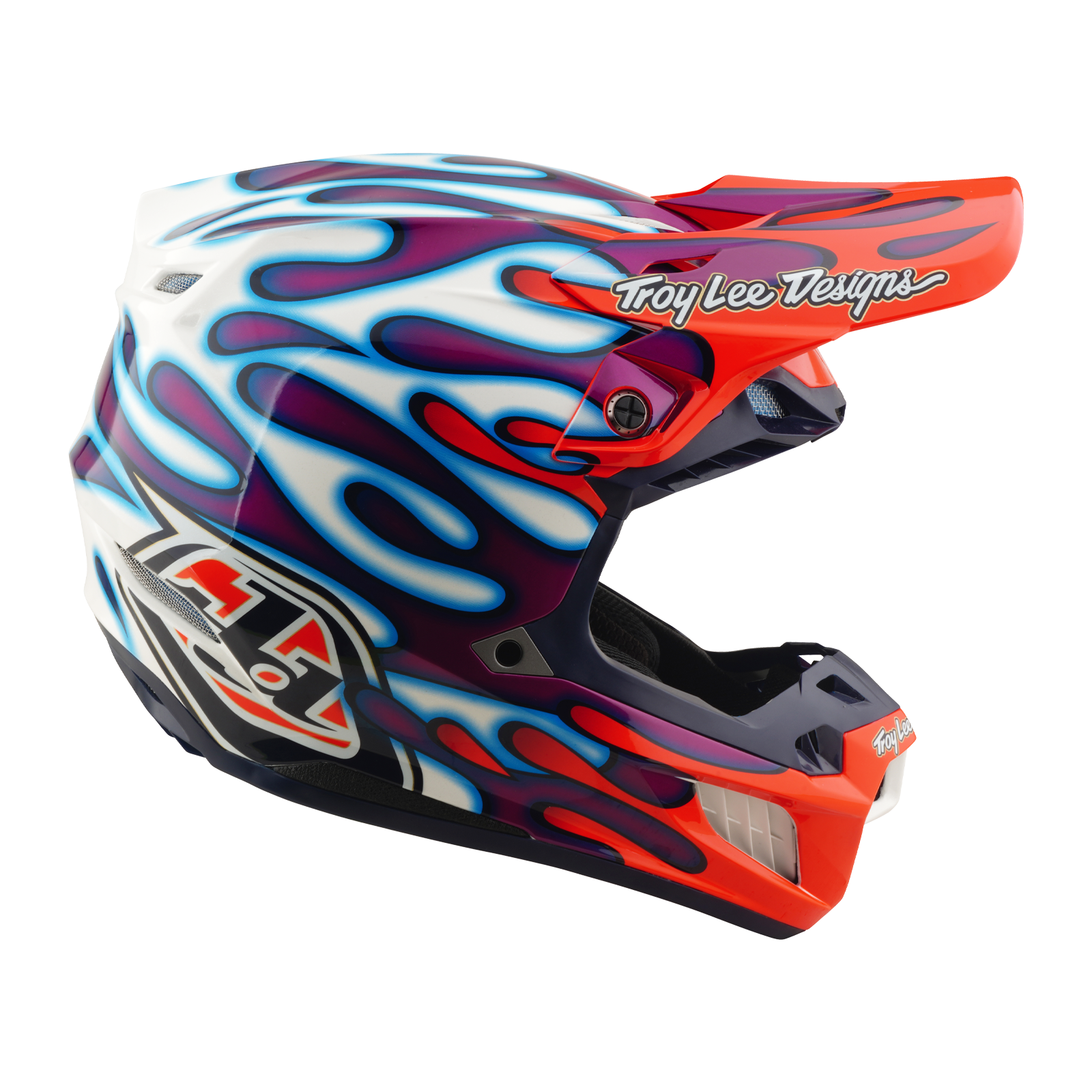 TROY LEE DESIGNS CASCO SE5 COMPOSITE OVERSPRAY VIOLET / WHITE - procircuitcl