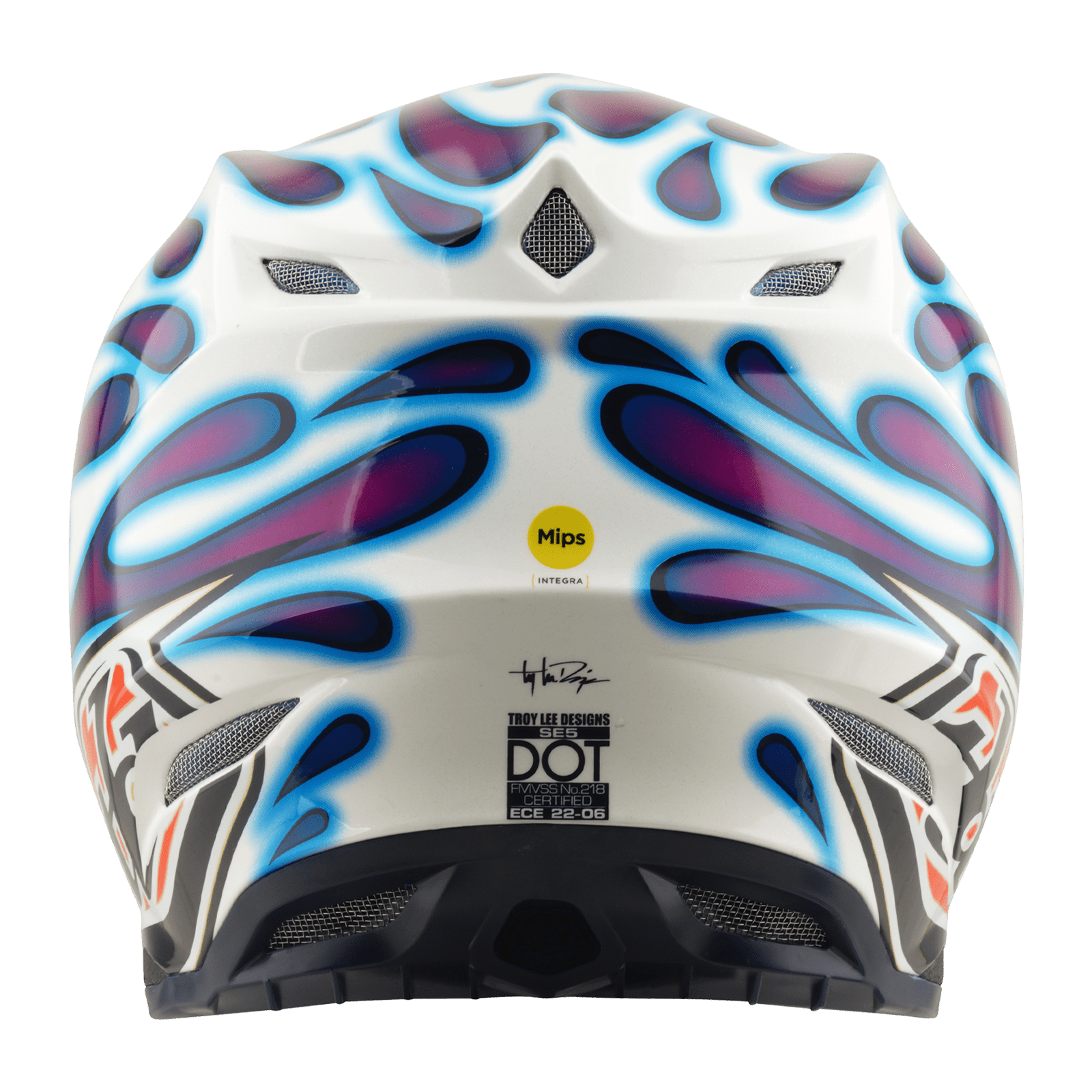 TROY LEE DESIGNS CASCO SE5 COMPOSITE OVERSPRAY VIOLET / WHITE - procircuitcl