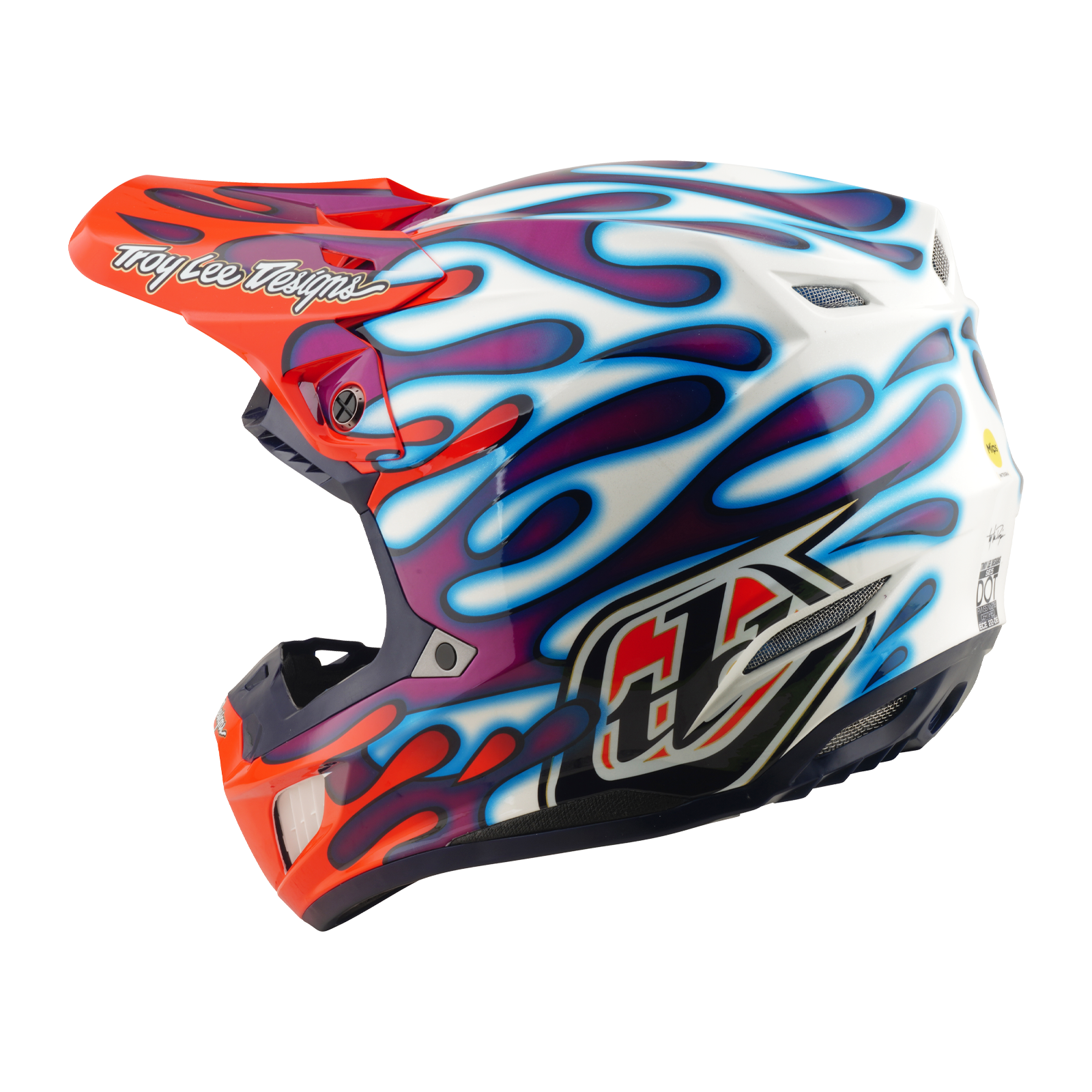 TROY LEE DESIGNS CASCO SE5 COMPOSITE OVERSPRAY VIOLET / WHITE - procircuitcl