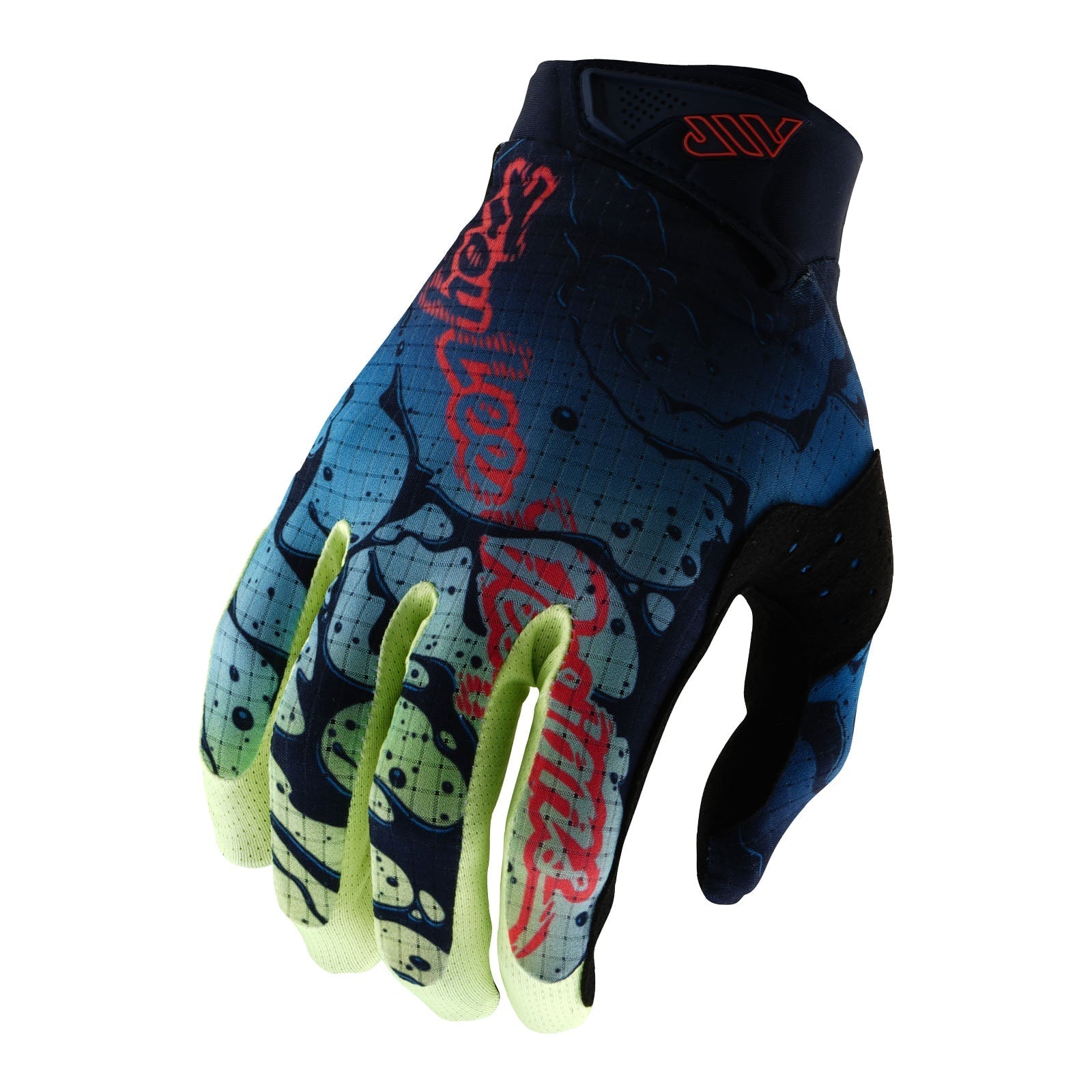 Troy Lee Designs Guantes Air Drip Glo Yellow / Dark Navy - procircuitcl