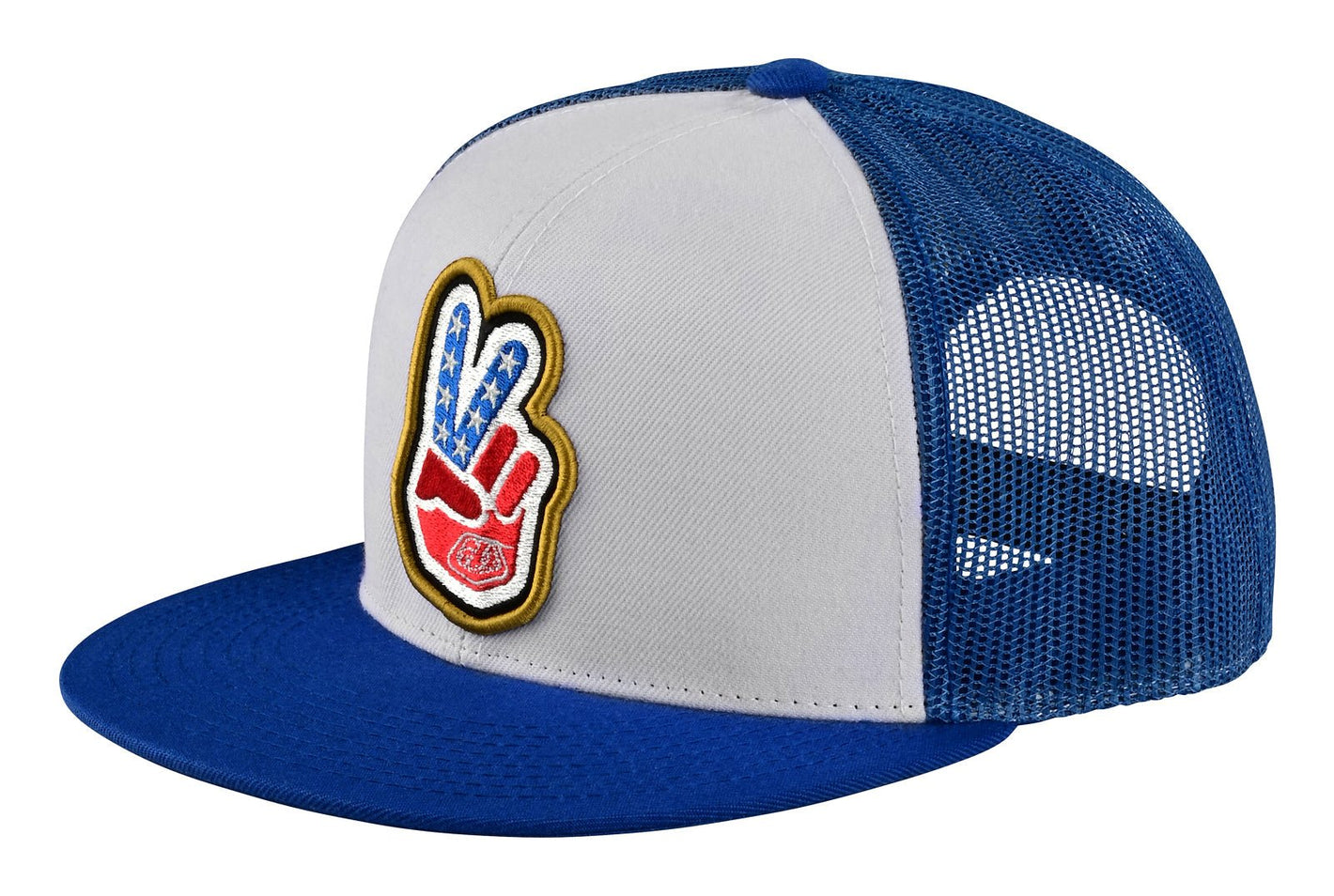 Troy Lee Designs Jockey Snapback Peace Out Azul/Crema - procircuitcl