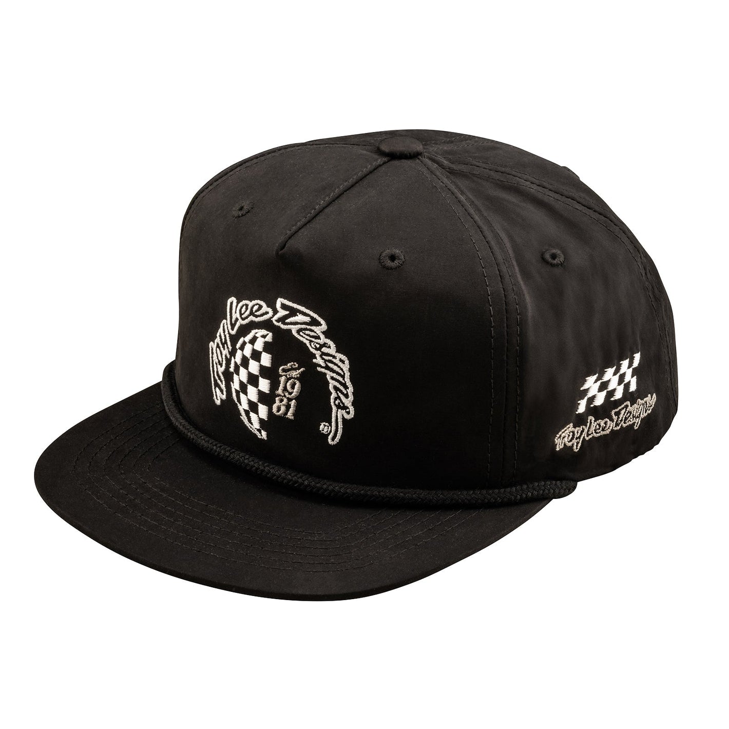 Troy Lee Designs Jockey Unstructured Snapback Worldwide Negro - procircuitcl