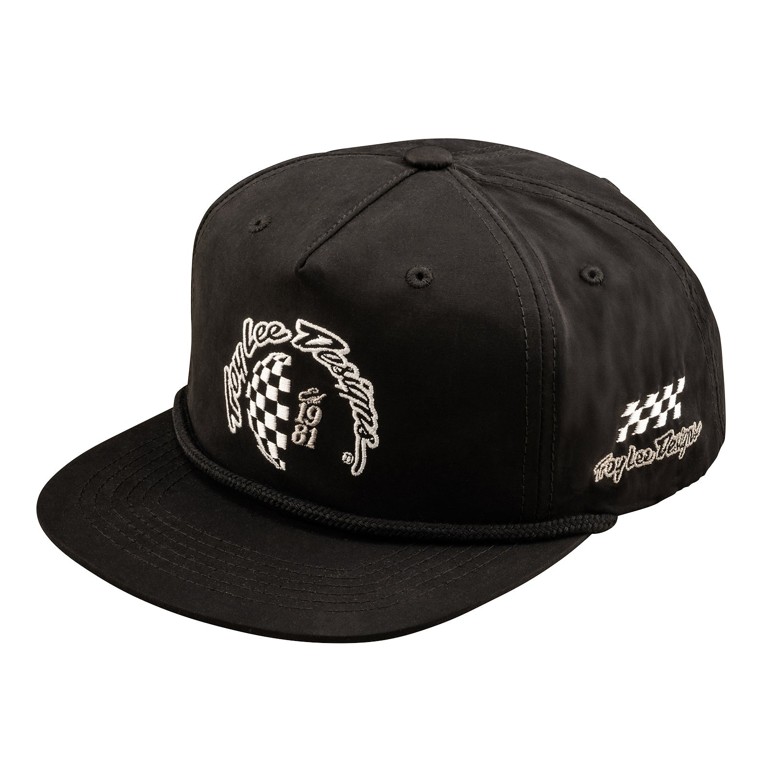 Troy Lee Designs Jockey Unstructured Snapback Worldwide Negro - procircuitcl
