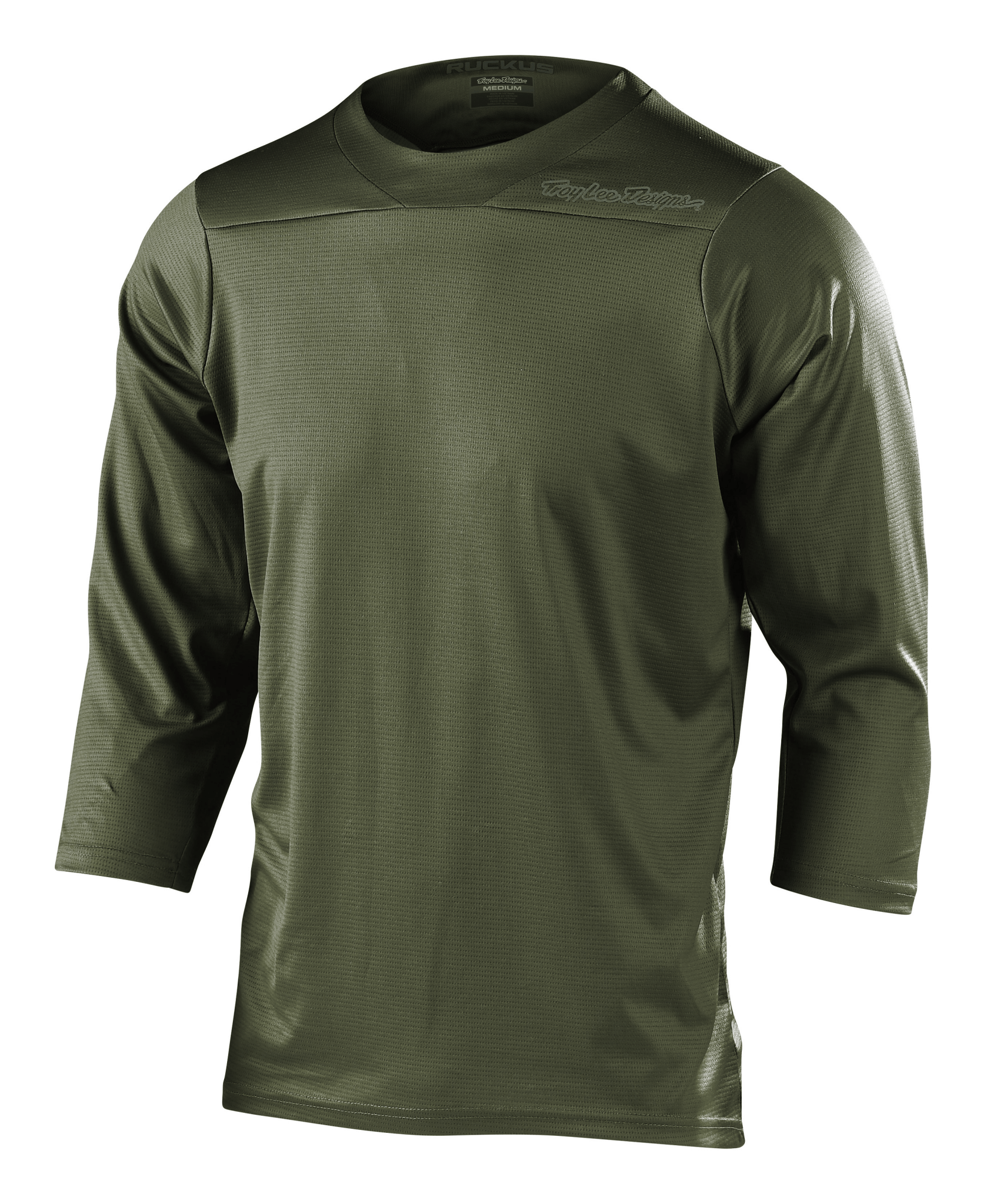 Troy Lee Designs Polera de bicicleta ruckus 3/4 solid Military - procircuitcl
