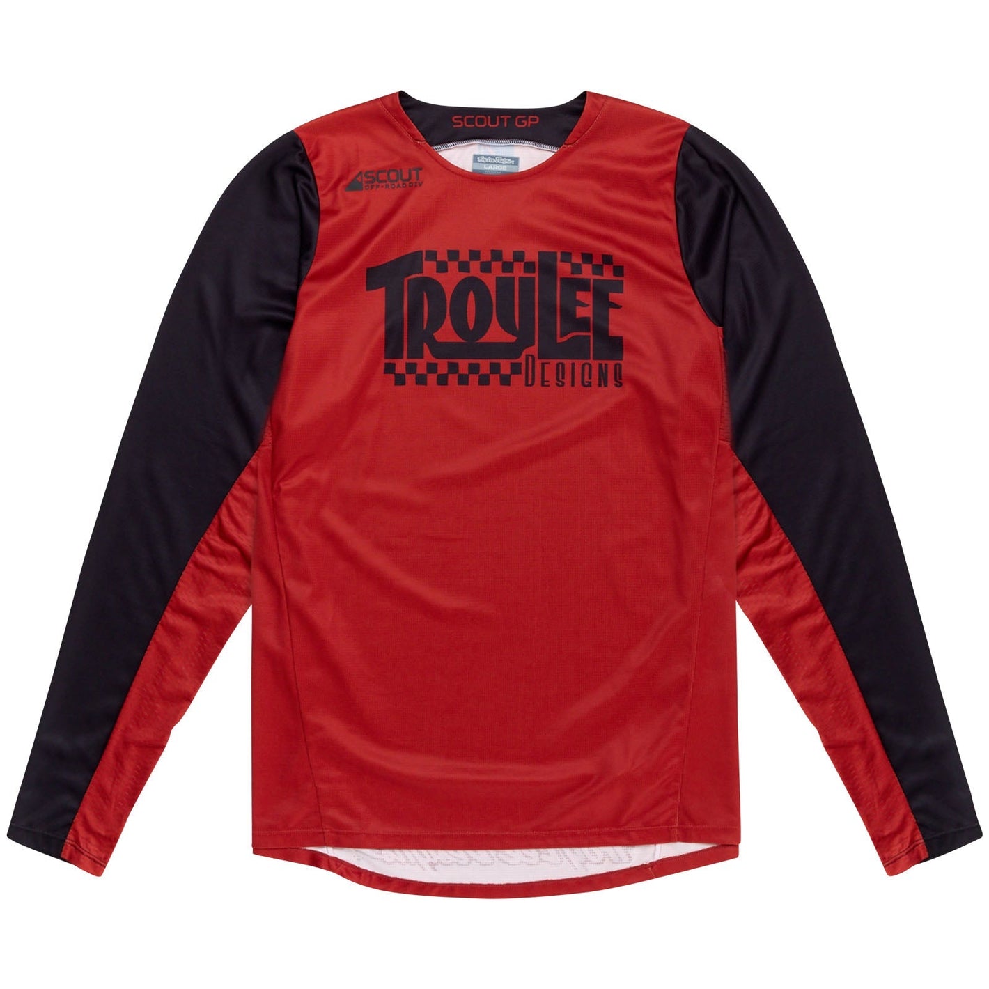 Troy Lee Designs Polera de Moto Scout GP Big Lee Black / Burnt Orange - procircuitcl