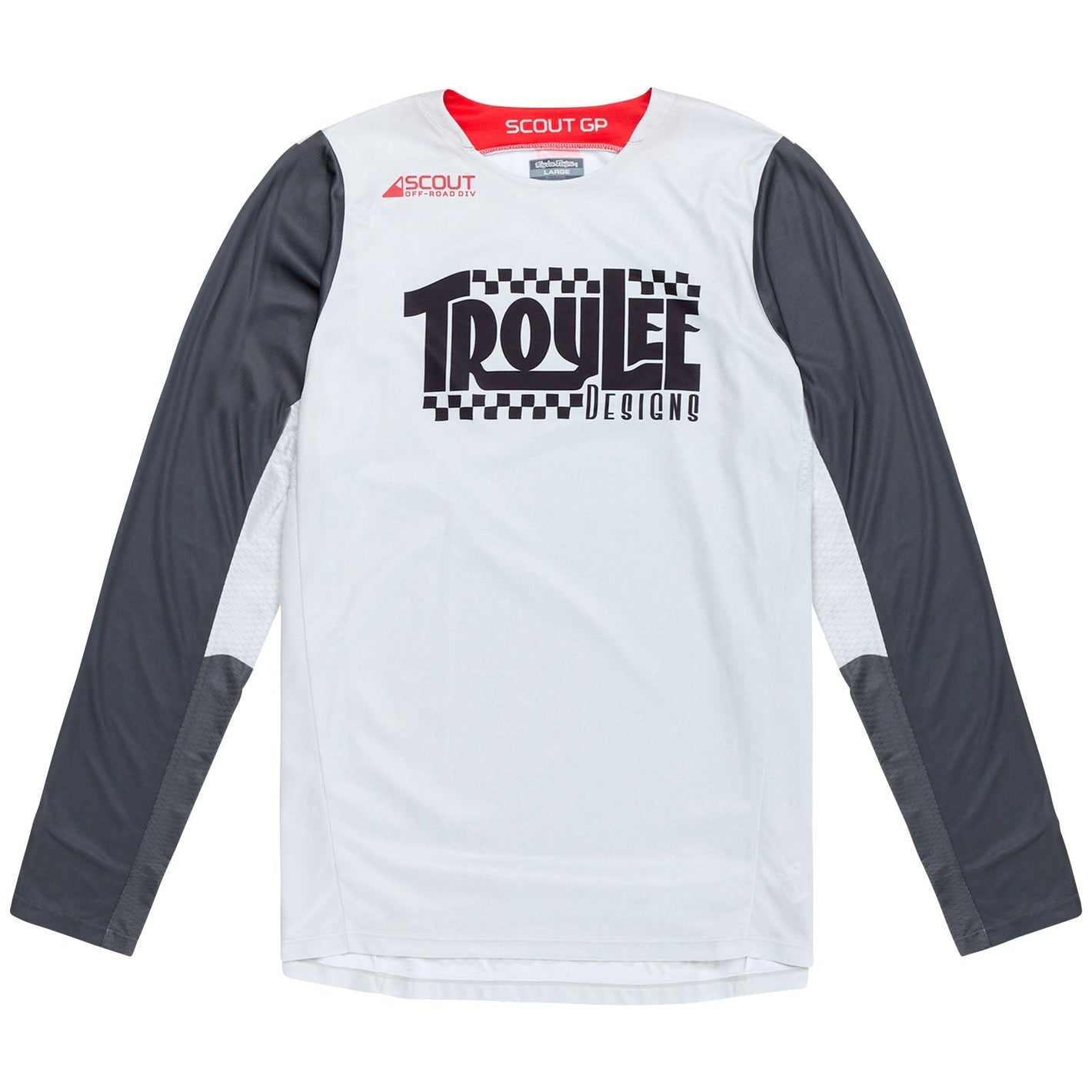 Troy Lee Designs Polera de Moto Scout GP Big Lee Charcoal / Fog - procircuitcl