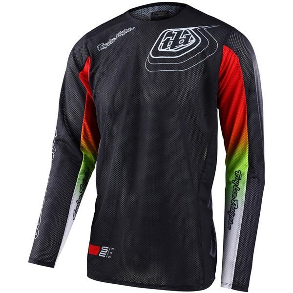 Troy Lee Designs Polera de Moto Se Pro Air Richter Negro/Rojo - procircuitcl