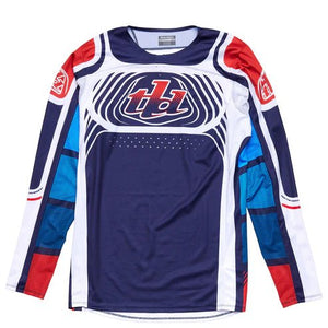 Troy Lee Designs Polera de Moto Se Pro Wavez Navy/Rojo - procircuitcl