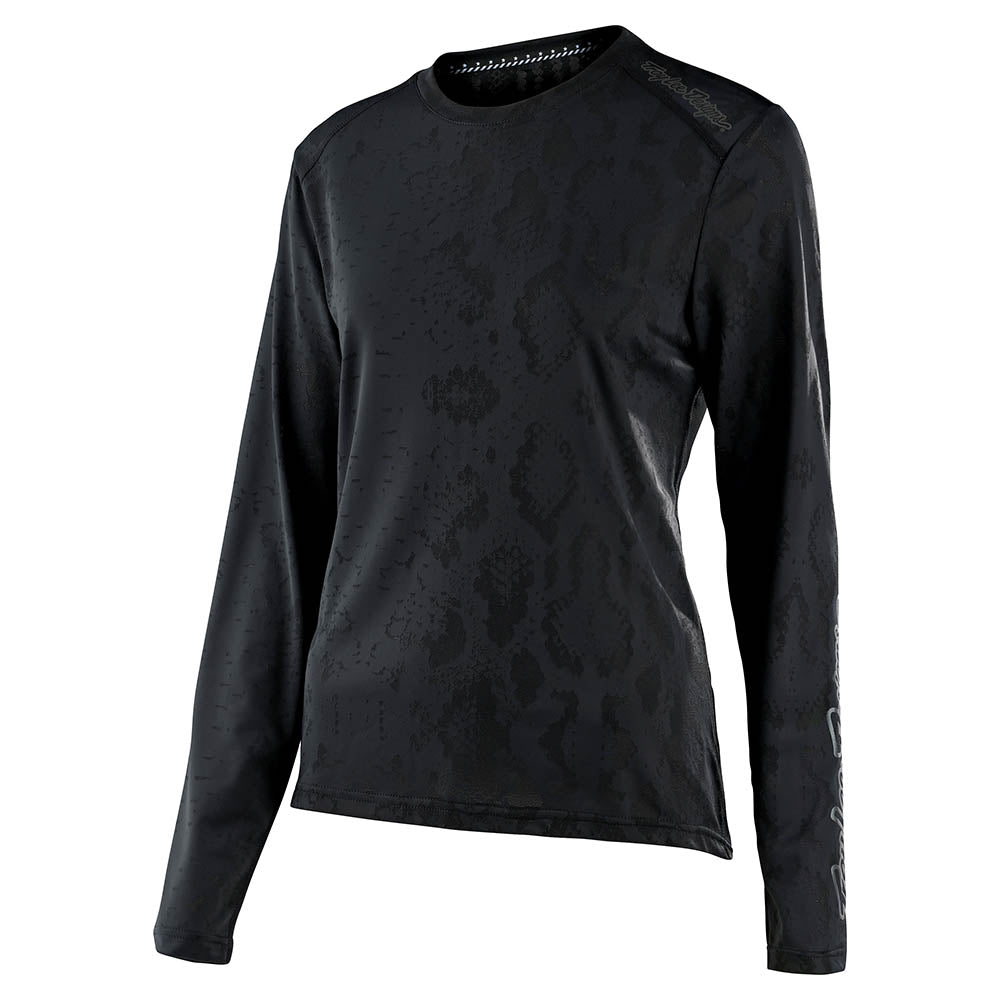 Troy Lee Designs Polera De Mujer Lilium LS Snake Negra - procircuitcl