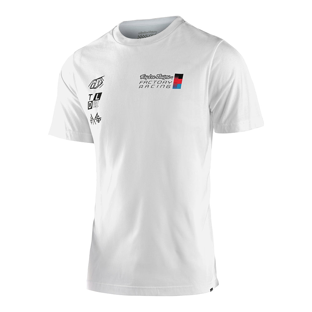 Troy Lee Designs Polera Factory Pit Crew Blanca - procircuitcl