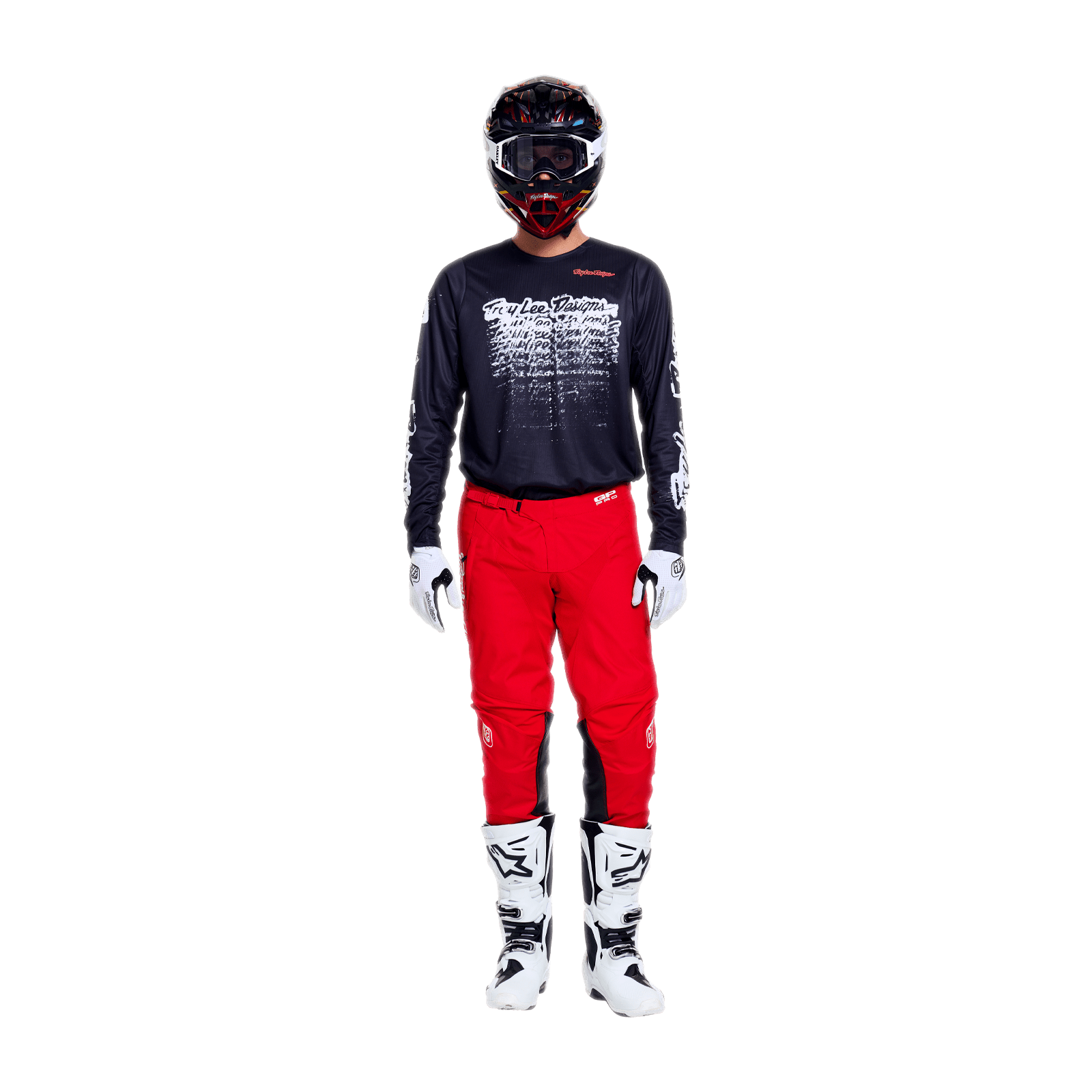 TROY LEE DESIGNS POLERA GP PRO STAMP BLACK SM - procircuitcl