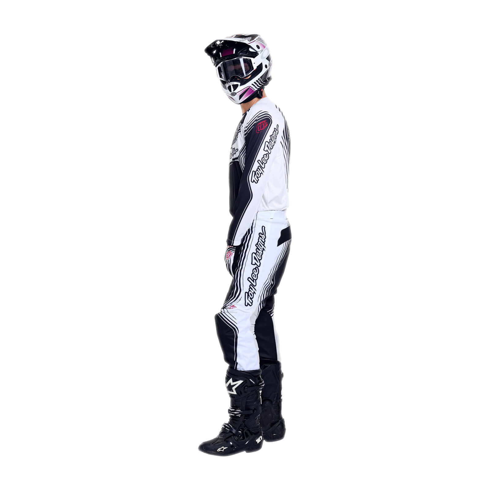 TROY LEE DESIGNS POLERA GP PRO STREAMLINE BLACK / WHITE - procircuitcl