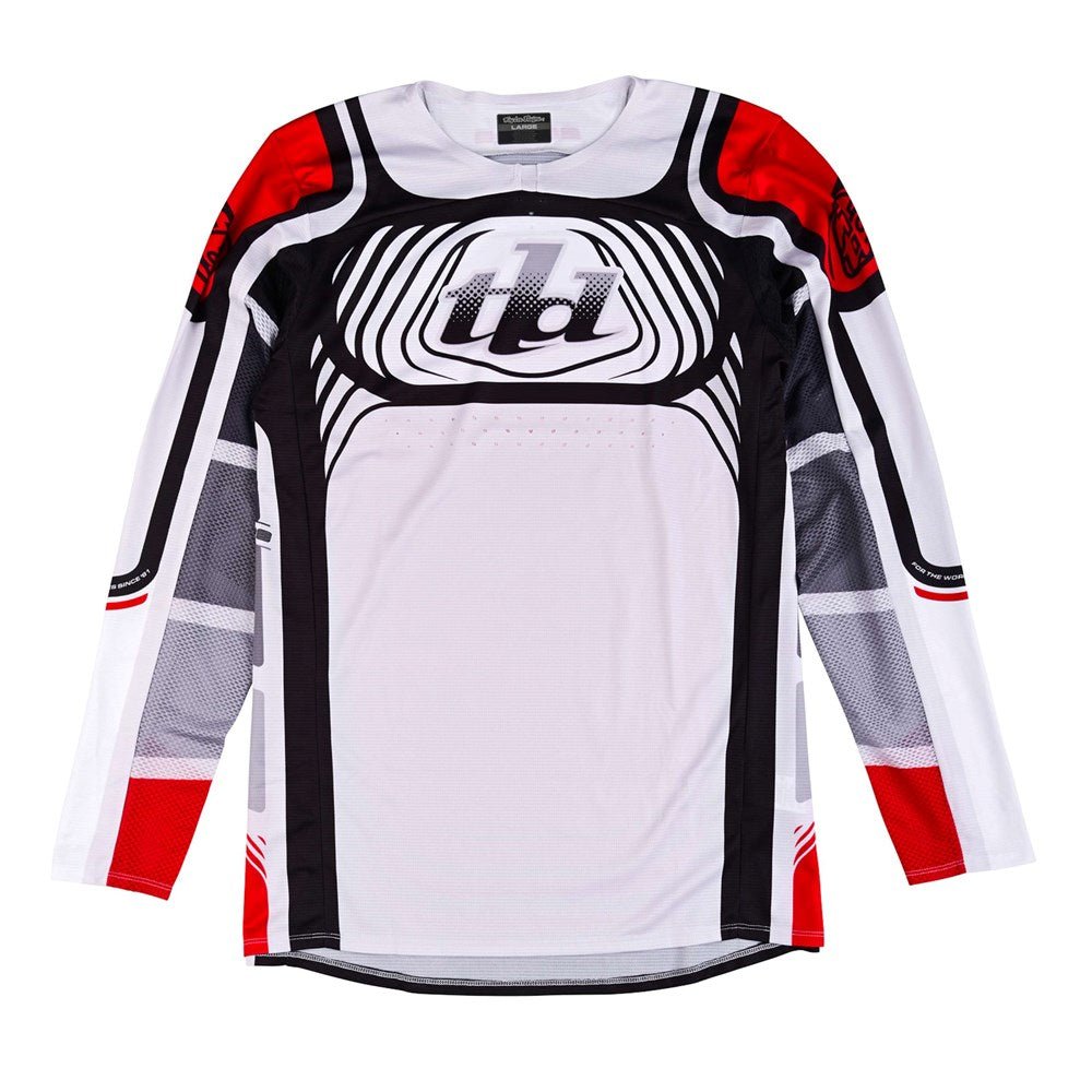 Troy Lee Designs Polera SE Pro Wavez Off Blanca Roja - procircuitcl