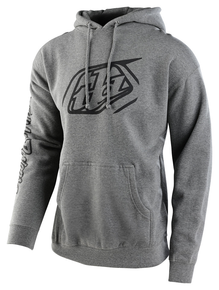 Troy Lee Designs Polerón Cropped Badge Gris - procircuitcl