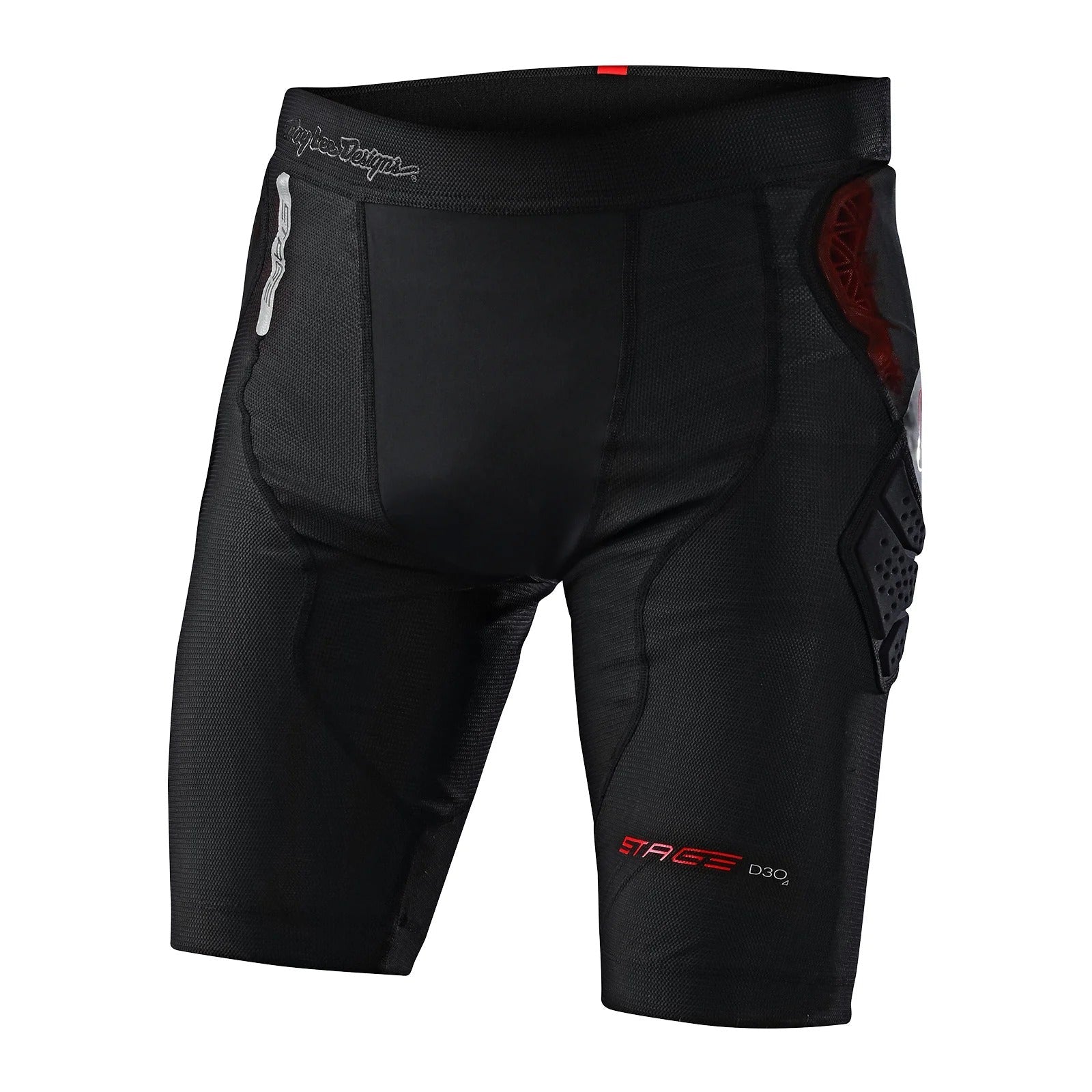 Troy Lee Designs Short Protector Stage Ghost D30 Solid Black - procircuitcl