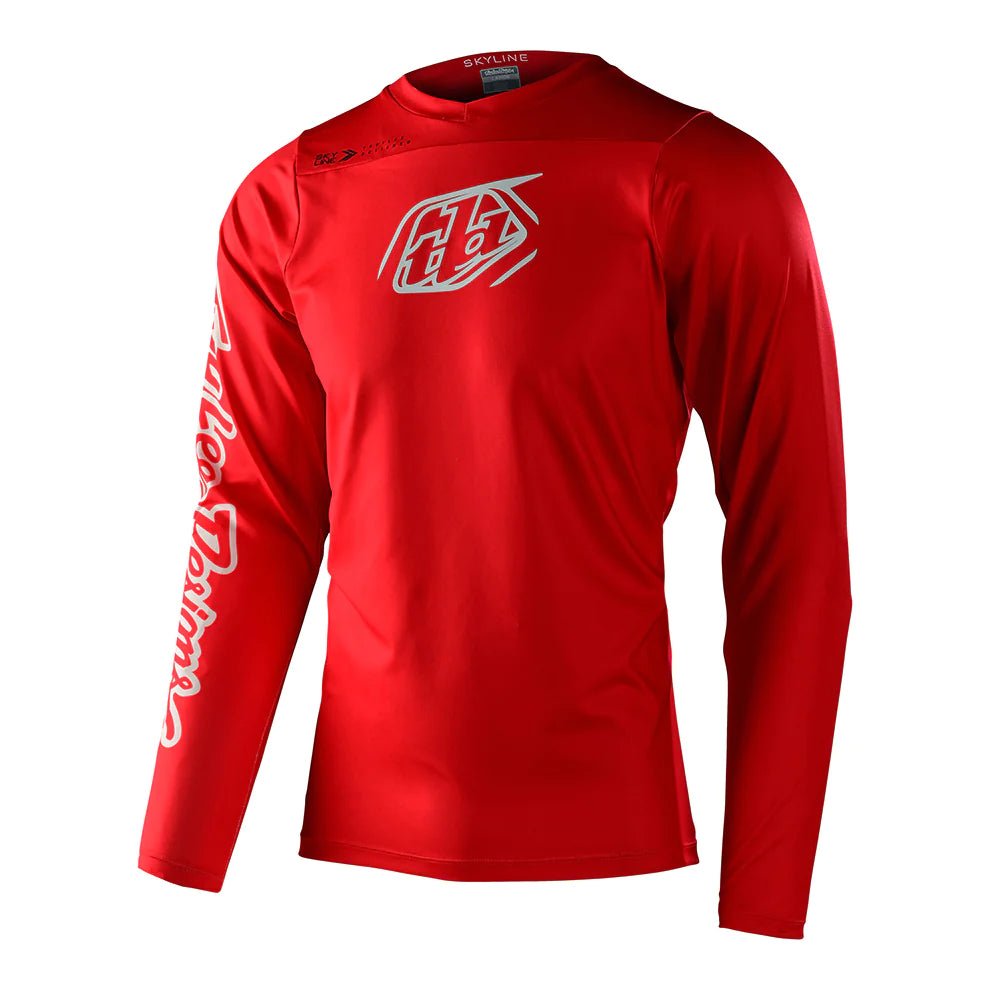 Troy Lee Designs Skyline Ls Chill Polera Iconic Fiery Rojo - procircuitcl