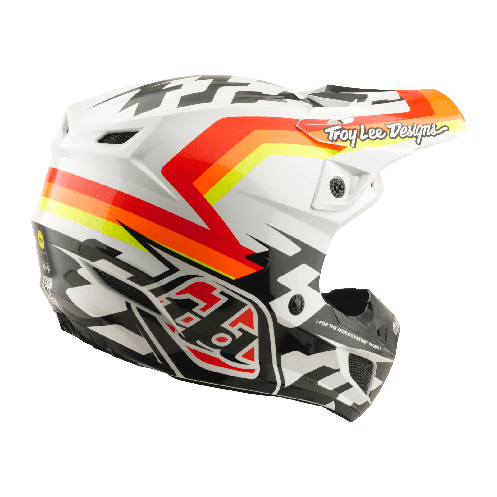 TROY LEE DESING CASCO SE5 POLYCARBONATE DASH ORANGE - procircuitcl